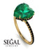 Heart Shape Emerald Ring - Noelle No. 34